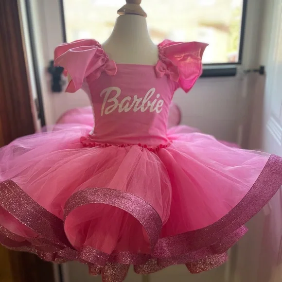 open lace back dress Camo Barbie Tutu Dress